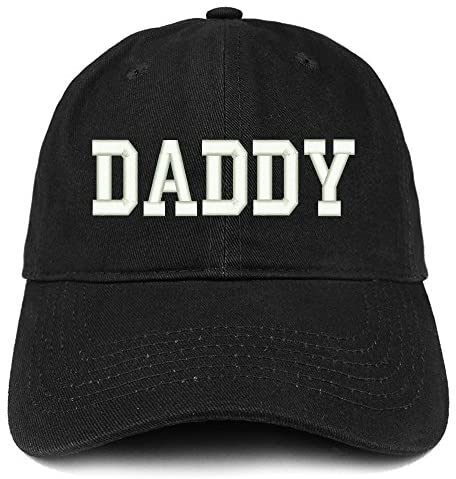 Trendy Apparel Shop Daddy Collegiate Font Embroidered Brushed Cotton Cap