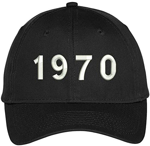 Trendy Apparel Shop 1970 Birth Year Embroidered Baseball Cap