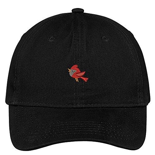 Trendy Apparel Shop Small Cardinal Embroidered Low Profile Cotton Cap Dad Hat