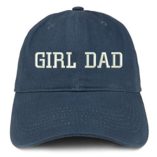 Trendy Apparel Shop Girl DAD Embroidered Soft Crown 100% Brushed Cotton Cap