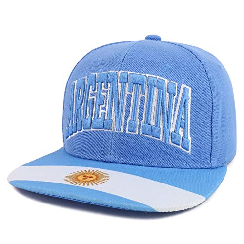 Trendy Apparel Shop Country Name 3D Embroidery Flag Print Flatbill Snapback Cap