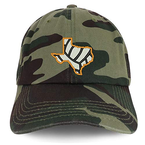 Trendy Apparel Shop Texas Volleyball Embroidered Brushed Cotton Cap