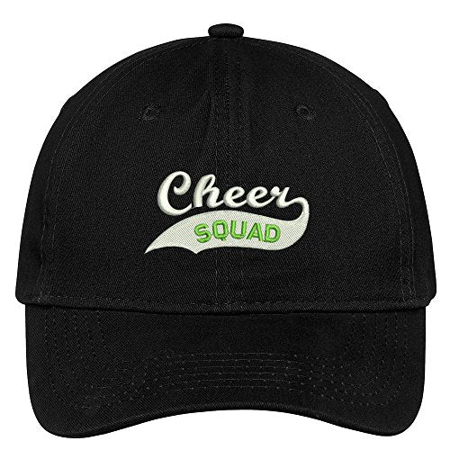 Trendy Apparel Shop Cheer Squad Embroidered Soft Crown 100% Brushed Cotton Cap