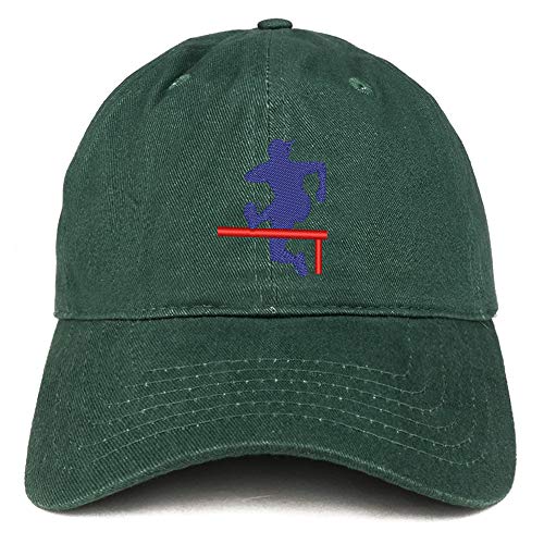 Trendy Apparel Shop Track Hurdler Embroidered Soft Crown 100% Brushed Cotton Cap