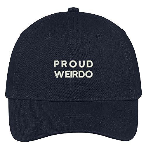 Trendy Apparel Shop Proud Weirdo Embroidered 100% Quality Brushed Cotton Baseball Cap