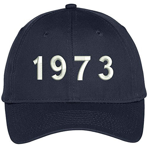 Trendy Apparel Shop 1973 Birth Year Embroidered Baseball Cap
