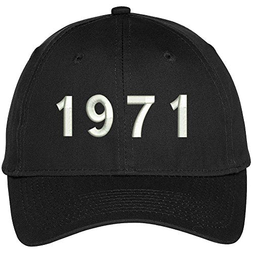 Trendy Apparel Shop 1971 Birth Year Embroidered Baseball Cap