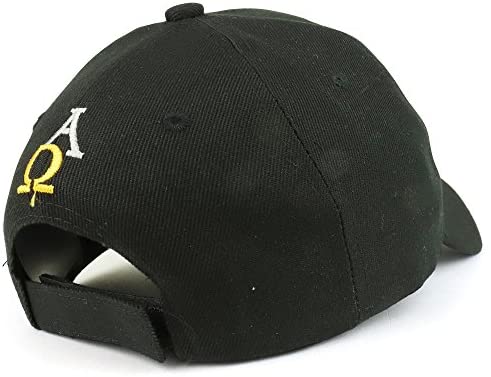 Trendy Apparel Shop I am The Alpha and Omega Embroidered Christian Baseball Cap