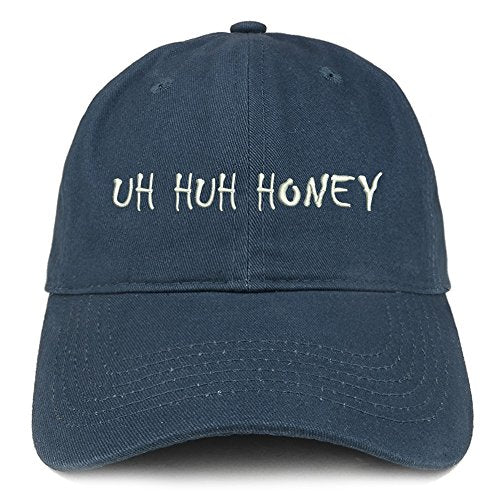 Trendy Apparel Shop Huh Honey Embroidered Brushed Cotton Adjustable Cap