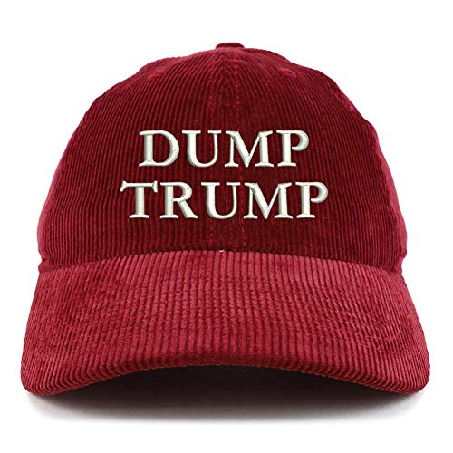 Trendy Apparel Shop Dump Trump Cotton Corduroy Unstructured Baseball Cap