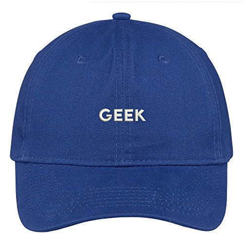 Trendy Apparel Shop Geek Embroidered Low Profile Soft Cotton Brushed Baseball Cap
