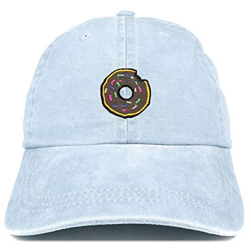 Trendy Apparel Shop Donut Patch Pigment Dyed Washed Baseball Cap