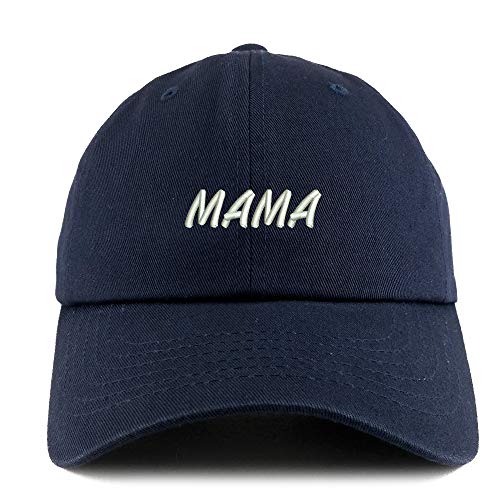 Trendy Apparel Shop Mama Embroidered Solid Adjustable Unstructured Dad Hat