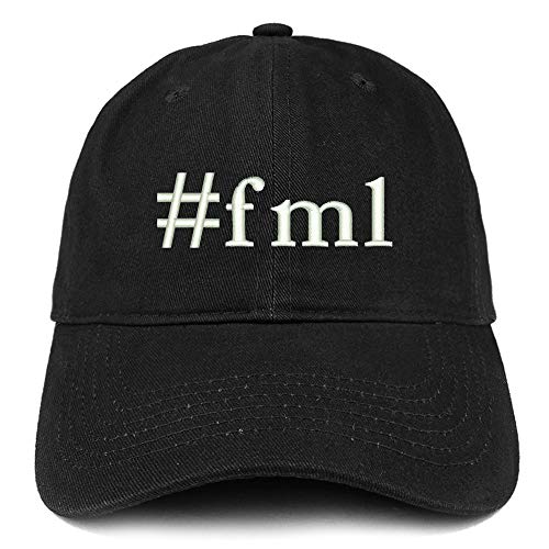 Trendy Apparel Shop #FML Embroidered Soft Crown 100% Brushed Cotton Cap