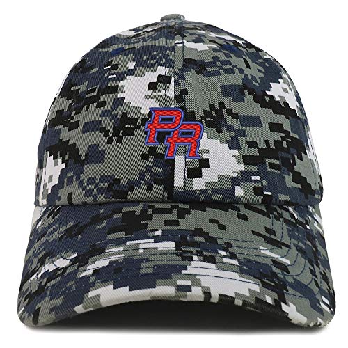 Trendy Apparel Shop Puerto Rico PR Small Embroidered Soft Crown 100% Brushed Cotton Cap