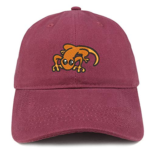 Trendy Apparel Shop Little Lizard Orange Embroidered Unstructured Cotton Dad Hat
