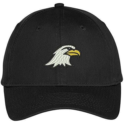 Trendy Apparel Shop Eagle Head Embroidered Adjustable Baseball Cap