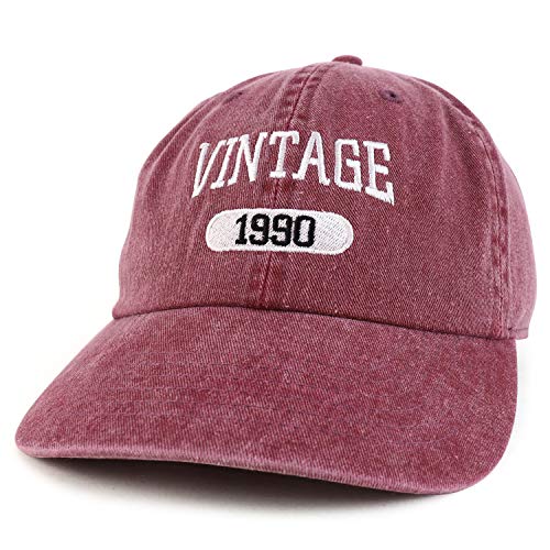 Trendy Apparel Shop 30th Birthday Vintage 1991 Washed Cotton Adjustable Cap