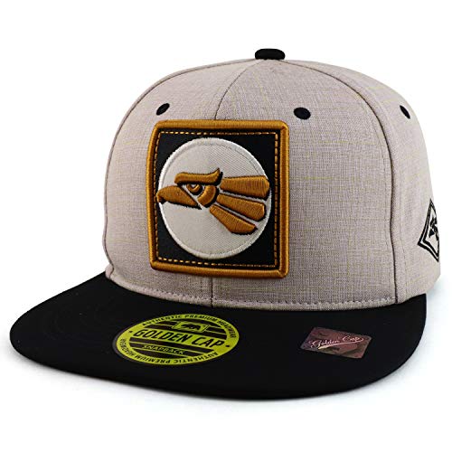 Trendy Apparel Shop Mexico Eagle Patch Embroidered Two Tone Snapback Cap