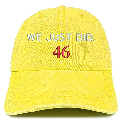 Trendy Apparel Shop We Just Did 46 President 2020 Celebration Washed Cotton Cap