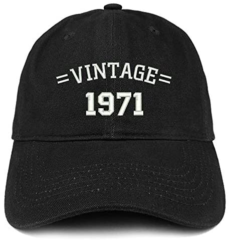 Trendy Apparel Shop Vintage 1971 50th Birthday Baseball Cap
