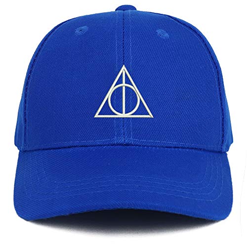 Trendy Apparel Shop Deathly Hallows Magic Logo Embroidered Youth Size Kids Structured Baseball Cap