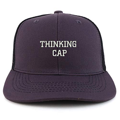 Trendy Apparel Shop Thinking Cap Washed Two Tone Trucker Baseball Cap