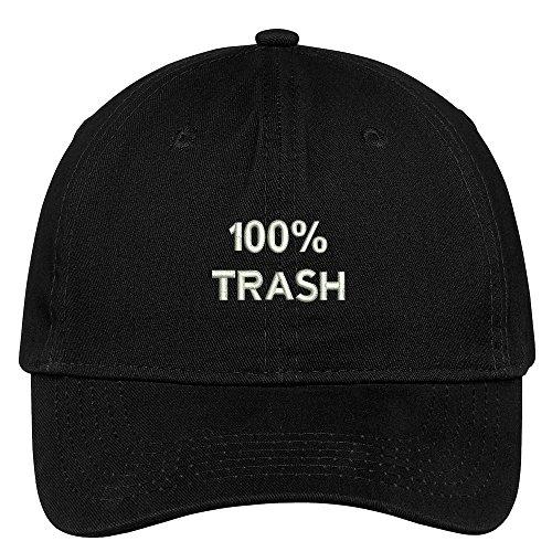 Trendy Apparel Shop 100% Trash Embroidered Cap Premium Cotton Dad Hat