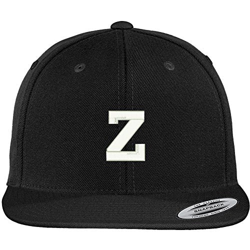 Trendy Apparel Shop Letter Z Collegiate Varsity Font Initial Embroidered Baseball Cap