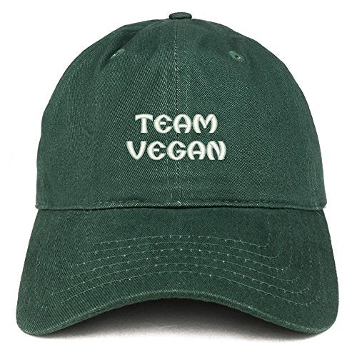 Trendy Apparel Shop Team Vegan Embroidered Low Profile Brushed Cotton Cap