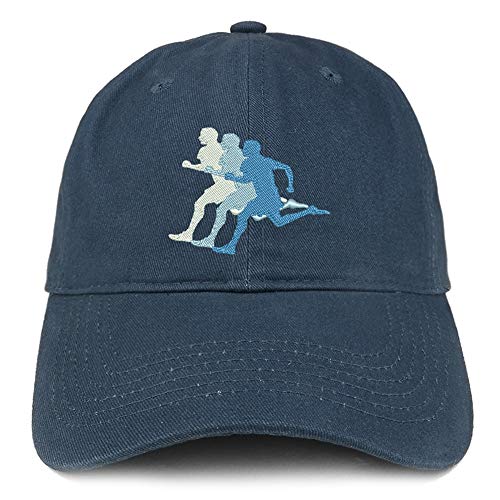 Trendy Apparel Shop Runner Embroidered Soft Crown 100% Brushed Cotton Cap