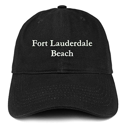 Trendy Apparel Shop Fort Lauderdale Beach Embroidered Brushed Cotton Cap