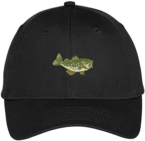 Trendy Apparel Shop Sea Bass Embroidered Adjustable Baseball Cap