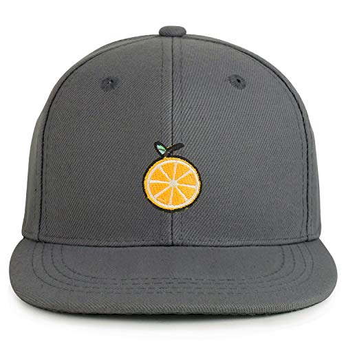 Trendy Apparel Shop Orange Patch Structured Infant Flatbill Snapback Cap