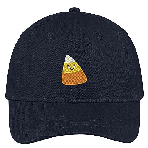 Trendy Apparel Shop Candy Corn Embroidered Halloween Themed Cotton Baseball Cap