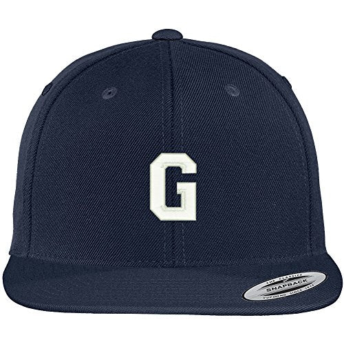 Trendy Apparel Shop Letter G Collegiate Varsity Font Initial Embroidered Baseball Cap