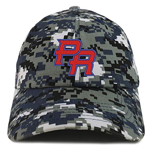 Trendy Apparel Shop Puerto Rico PR Embroidered Soft Crown 100% Brushed Cotton Cap