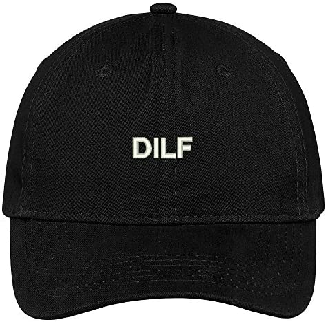 Trendy Apparel Shop DILF Embroidered Soft Low Profile Adjustable Cotton Cap