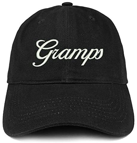 Trendy Apparel Shop Gramps Embroidered Soft Crown 100% Brushed Cotton Cap