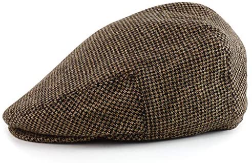 Trendy Apparel Shop Men's Wool Blend Adjustable Snap Buttons Newsboy Ivy Cap