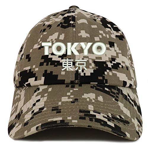 Trendy Apparel Shop Tokyo Embroidered Soft Crown 100% Brushed Cotton Cap