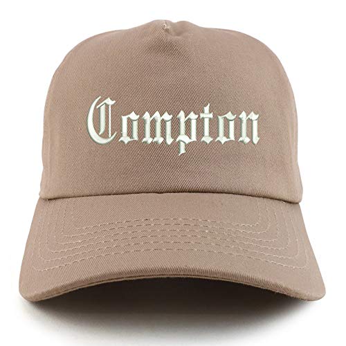 Trendy Apparel Shop Compton City Old English Unstructured 5 Panel Baseball Cap