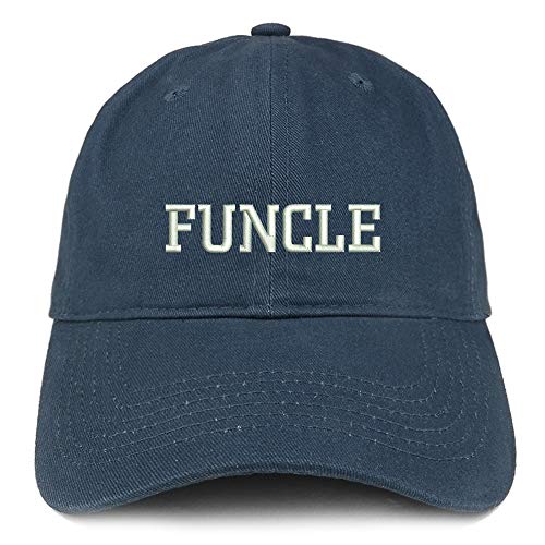 Trendy Apparel Shop Funcle Embroidered Soft Crown 100% Brushed Cotton Cap