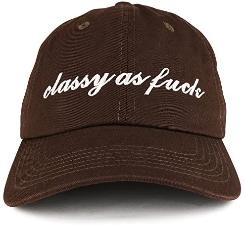 Trendy Apparel Shop Classy As Fuck Embroidered Unstructured Low Profile Dad Hat