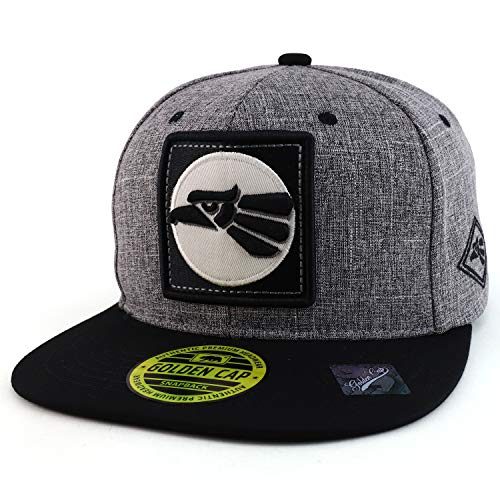 Trendy Apparel Shop Mexico Eagle Patch Embroidered Two Tone Snapback Cap