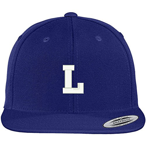 Trendy Apparel Shop Letter L Collegiate Varsity Font Initial Embroidered Baseball Cap