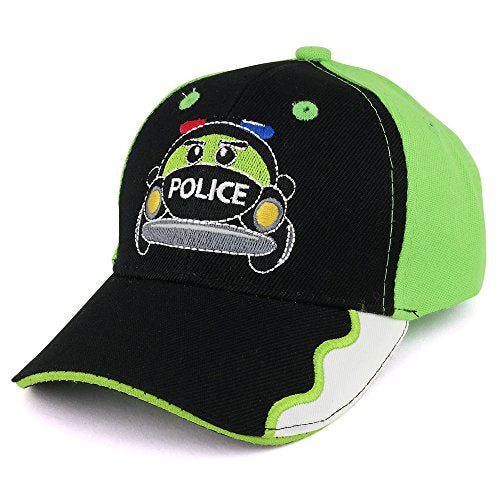 Trendy Apparel Shop Infant Size Police Car Embroidered Structured Adjustable Baseball Cap