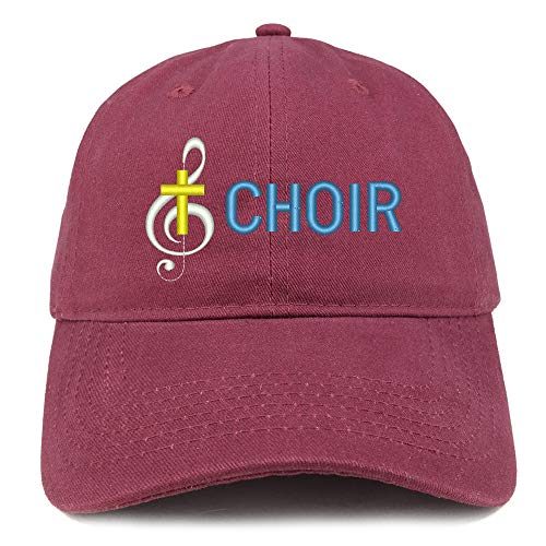 Trendy Apparel Shop Choir Embroidered Soft Crown 100% Brushed Cotton Cap