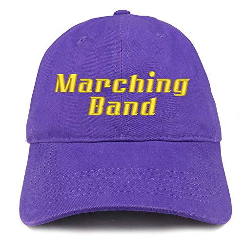 Trendy Apparel Shop Marching Band Embroidered Soft Crown 100% Brushed Cotton Cap