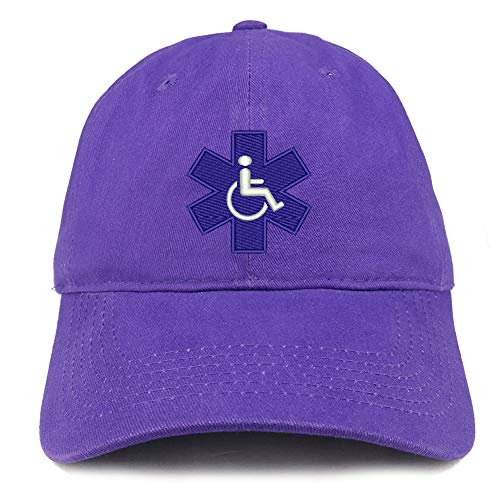 Trendy Apparel Shop Service Dog with Wheel Chair Logo Embroidered Brushed Cap